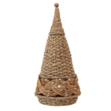 Hand-Woven Wicker Cone Tree