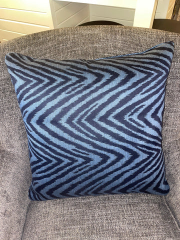 Blue Zebra Pillows