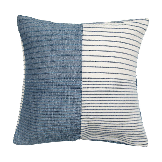 Woven Wool Pillow with Stripes